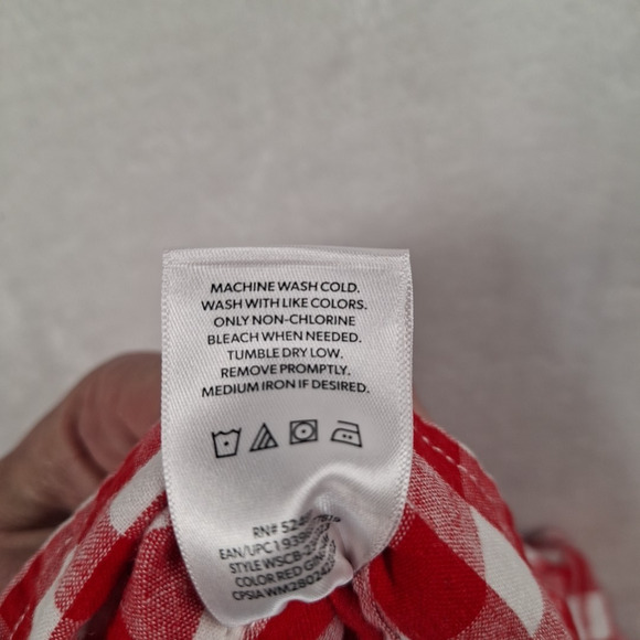 Members mark 14/16 Red and White Plead Tees - Picture 5 of 5